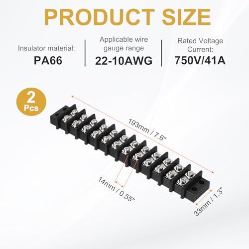Bornier à vis 12 circuits pour l'installation électrique de votre atelier - 2