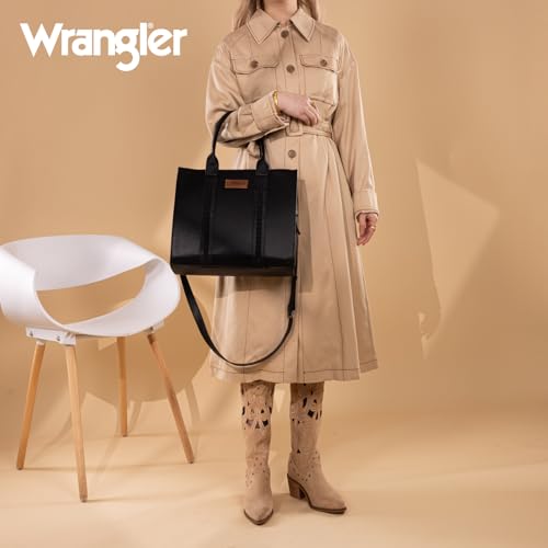 Image of Montana West x Wrangler Tote Bags Purses for Women Work Top-Handle Handbags with Strap