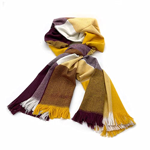 Inkari Bufanda de pashmina hecha a mano, para mujer, 210 x 70 cm, grande, suave de alpaca y lana merino, estola festiva, pañuelo para mujer, bufanda (Pashmina-Monet), sol Cover