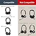 Replacement Ear Pads Compitable with Jabra Evolve2 65 MS/65 UC/USB, Earpads Cushions for Evolve2 40 UC/MS/USB, Headset Ear Covers Also Fit Jabra Elite 45h (Black)