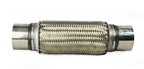 Image of Exhaust Flex Pipe 3 inchx10 inch Heavy Duty Stainless Steel 14 inch OL | RK7552, RP Remarkable Power