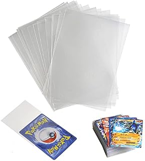 Glorific Mart Card Sleeves - Pack of 100 Matte Texture Top Loaders - Deck Protectors for Trading Pokemon Cards, Magic The Gathering, Keyforge Standard Size  66 x 91mm (200 Micron Thickness)