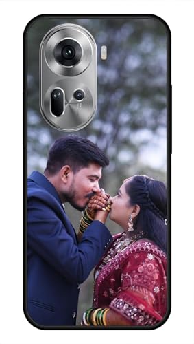 Image of NDCOM for Customised Oppo Reno11 5G Back Cover | Luxury Oppo Reno11 Phone Case | Slim Reno11 5G Mobile Cover DIY Personalised Photo Design | Customized Gift Custom Text Name Printed Metal Case