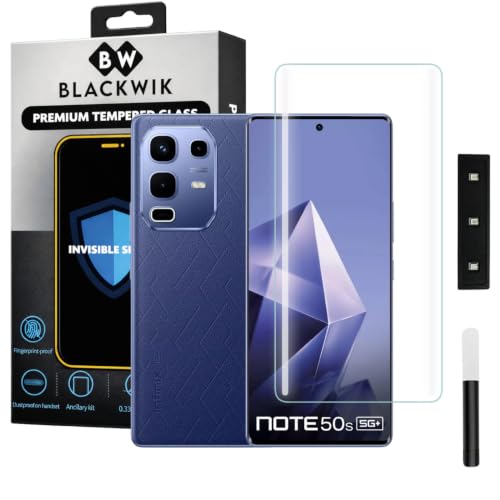 Image of Blackwik UV Curved Tempered Glass for Infinix Note 50s 5G+ | 1-Pack