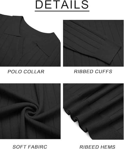 Image of NORTHWIND Men's Cotton Full Sleeve Collar Polo Sweater for Man Rib Knitted Sweaters for Men Winter Pullover Sweater for Men