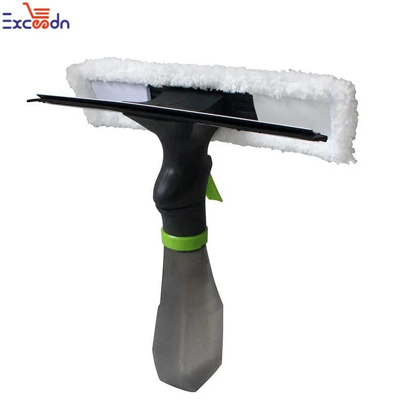 Image of Microfiber Window Cleaning Tool Rubber Window Spray Squeegee Cleaner