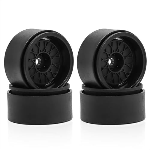 RC修理部品 For Axial For SCX10 For Wraith RR10 For Capra RBX10 For TRX4 1/10 4PCS プラスチックビードロック 1.9 ホイールハブ ホイールリム RCクローラーカー