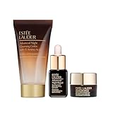 Estée Lauder Advanced Night Repair 3 Step Travel Size Essentials Set – Advanced Night Repair Gelée Foaming Face Wash Cleanser 1 Fl Oz, Serum 0.24 Fl Oz, Eye Gel Cream 0.17 Fl Oz with Hyaluronic Acid