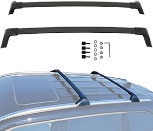 Ineedup Roof Rack for For Toyota Highlander 2020-2021, Cargo Racks Rooftop Luggage Canoe Kayak Carrier Rack Side Rail Replacement