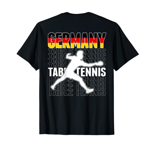 Stolze Deutschland Tischtennis Fans Trikot Deutschland Flagge Ping Pong T-Shirt