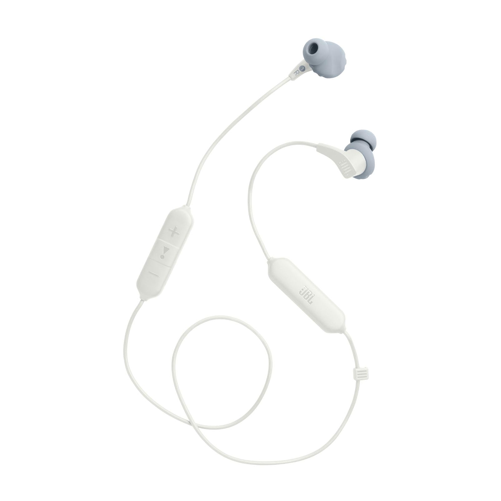 JBL Endurance RUN 2 Auricolari Wireless In-Ear, Cuffie Magnetiche a Prova di Sudore per Attività Sportive, Tecnologia FlipHook, Waterproof IPX5, fino a 10 h di Autonomia, Bianco