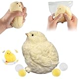 Generic Handmade Taba Squishy Chick Ultra Soft Squishy Fidget Squeeze Toys, TPR Squeeze Toys for Stress Relief Sensory Toys, Squishies for Adults Party Favors Pinch Family Squishy Toys (Chic)