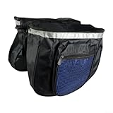 Wasserdichte Fahrradgepäckträgertasche mit doppelter Schicht und sicheren Reißverschlussfächern...