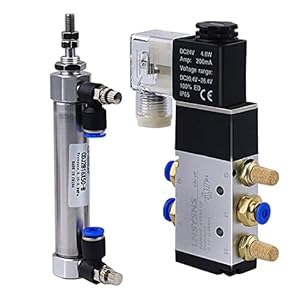 LNSYSNS Pneumatik 5/2 Wegeventil Set DC 24V