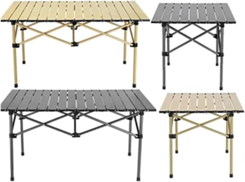 Table de camping pliante aluminium M au design épuré pour réceptions de plein air - 5