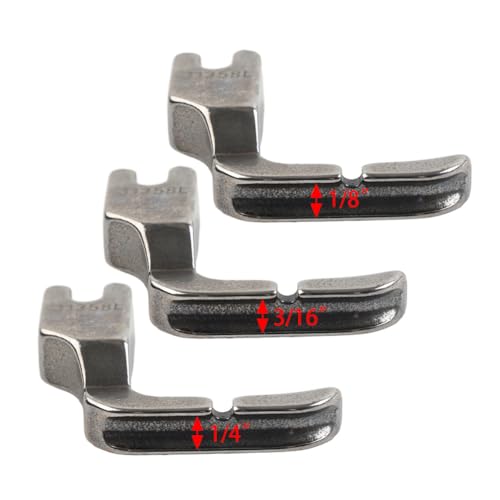 Pie para máquina de coser industrial 3 piezas 1/8, 3/16, 1/4 pulg miniatura 2