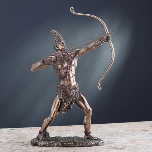 Estatua Orisha Ochosi Diseño Veronese 11 Pulgadas miniatura 4
