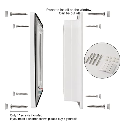 Cat Flap Door 4 Way Locking Weatherproof Pet Doors For Interior Exterior Sliding Door Doggie Door Insert #TOP2