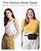BAGSMART Fanny Packs for Women Cross Body, Quilted Puffy Belt Bag with Pockets, Fashion Waist Packs for Traveling Hiking Black