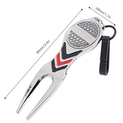 Fishawk Ferramenta de reparo Divot, ferramenta de reparo de divotas de liga de alumínio leve e longa