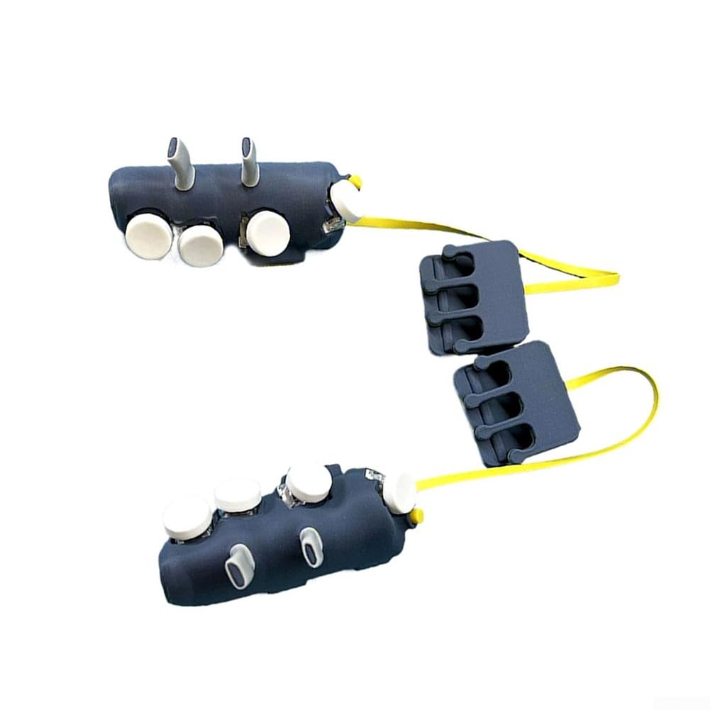 Marchfunny Botones de control de juego para tabletas, paquete de 6 unidades, material ABS, elegante diseño negro, control mejorado para juegos de ritmo rápido (12.4 ~ 13.5 pulgadas)