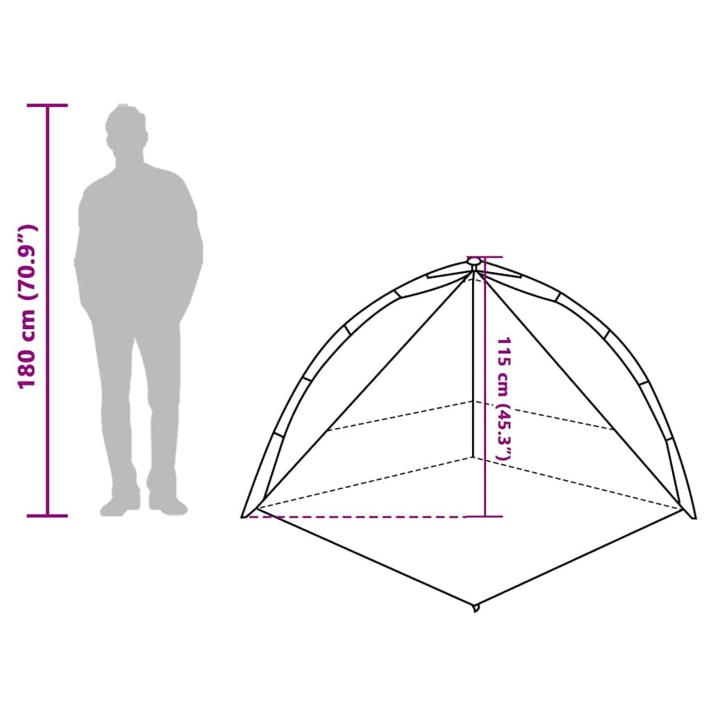 Tenda da spiaggia a sgancio rapido, impermeabile, con aste leggere e protezione dal vento, per esterni, escursionismo, trekking, con borsa per il trasporto e ventilazione