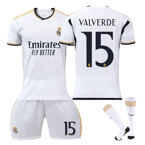 AHCY TbJ[ jtH[ 23-24 A }h[h z[ tFfREoxf jtH[ wԍ15 Federico Valverde lpƎqpK X|[c Vc ㉺Zbg Ct (26)