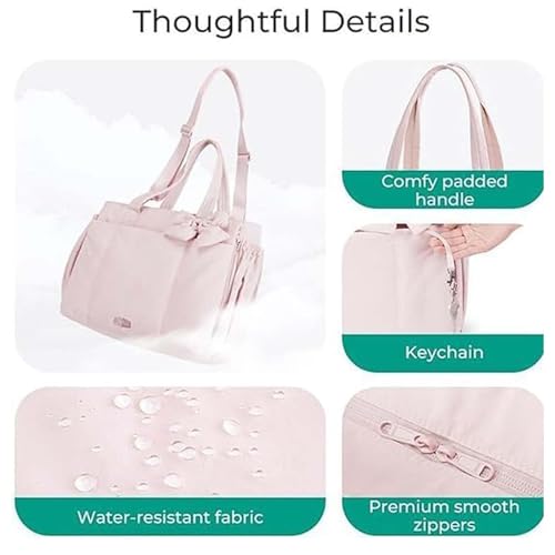 Luvy Bag Crush Bow Tote Bag, 15.6" Lightweight Puffer Bow Tote Purse for Women, Large Capacity & Compact3