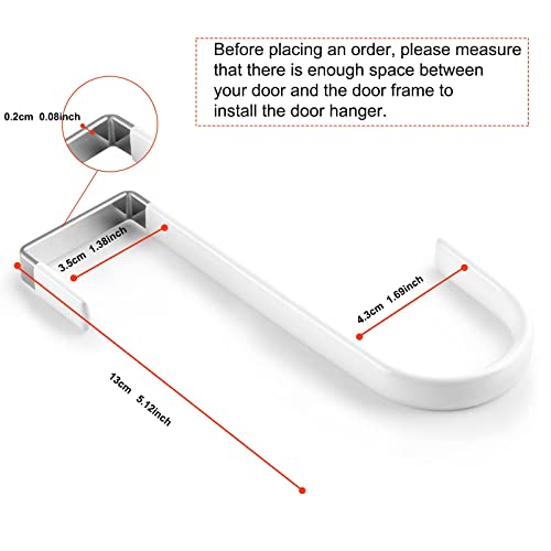 Flowraliki Over The Door Hook, 4 Pack Door Hooks For Hanging Clothes, Towels, Coats, And More #TOP1