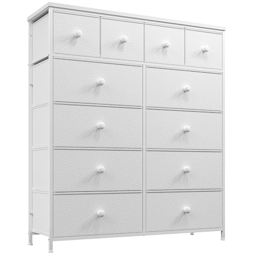 Romorgniz Dressers for Bedroom with 12 Drawers, Fabric Dressers & Chests of Drawers, Sturdy Metal...