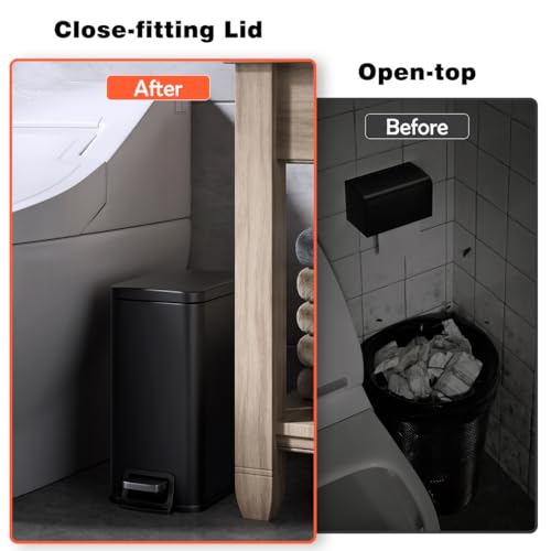 Slim-Bathroom-Trash-Can-with-Lid-Soft-Close-16-Gallon-Stainless-Steel-Garbage-Can-with-Removable-Inner-Bucket-Durable-Step-Pedal-Small-Trash-Bins-for-Toilet-Bedroom-Kitchen-Office