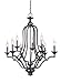 Craftmade 40229-MBK Nine Light Chandelier
