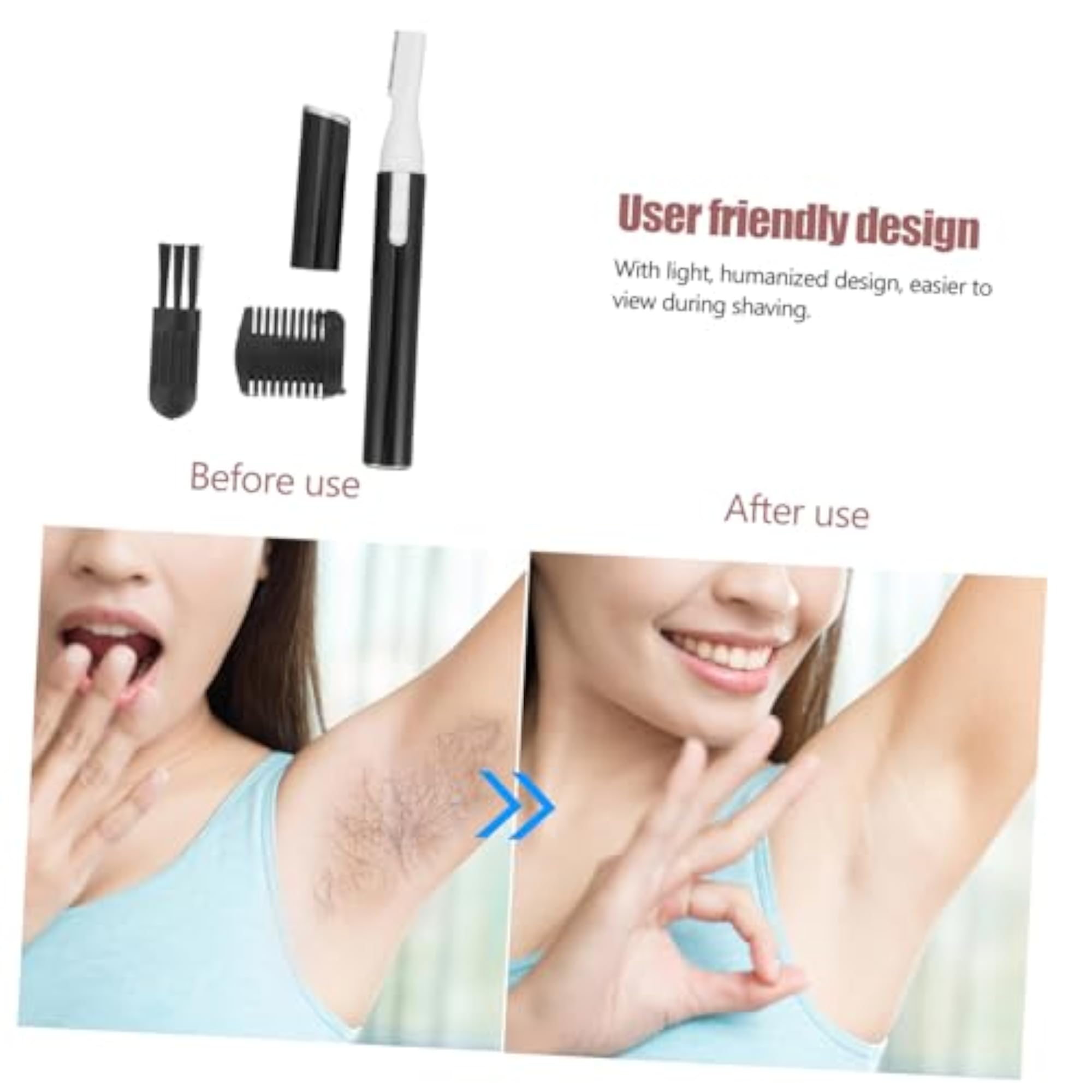 3 Sets Electric Eyebrow Trimmer for Women, Painless Grooming Tool