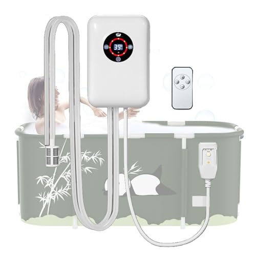 Weyot Chauffe-Eau, température constante de 30 à 43 °C, Chauffe-Eau portatif avec Thermostat, pour Baignoire, Petite Piscine, Bain à remous, Cadeau d'hiver, de Noël ou d'anniversaire.