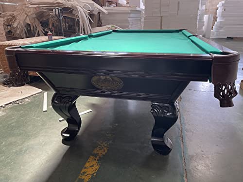 8 Ft. Tunierpoolbillard Billardtisch Pool Modell Webster Nr.:30 Billard mit 3cm starken Schieferplatten Tuchfarbe grün Gestellfarbe Nussbaum – Bild 4