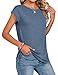 Zeagoo Womens Tops Summer Casual Cap Sleeve Tshirts Shirts Business Dressy Spring Fashion Outfits Trendy Clothes