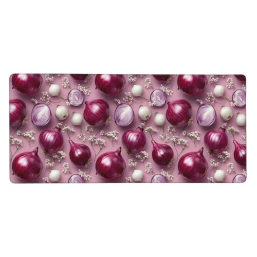 Tapis de souris de jeu oignon réaliste avec base en caoutchouc