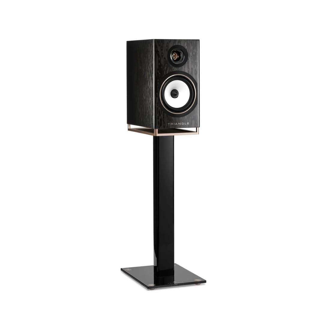 Triangle - Diffusori Connessi CAPELLA - Libreria Senza Fili 2 x 100W - Wi-Fi & Bluetooth - Airplay - TV Arc e Ottico – Made in France - 200 x 380 x 315 mm – Stella Nera (Coppia)