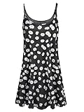 7th Element Plus Size Slip Dress for Women Under Dresses 2026 Spaghetti Strap Cami Camisoles Sun Tank Sleeveless Sundress(White Daisy,5X)