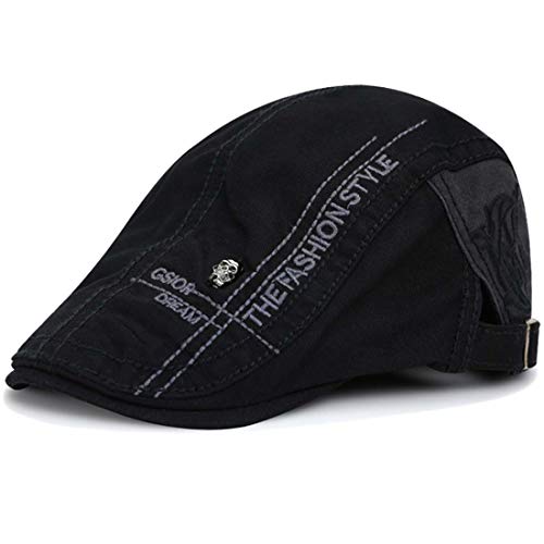 Kuyou - Gorra unisex Gatsby Flatcap Ivy Negro Talla única Cover