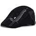 Produktbild Kuyou Unisex Gatsby Flatcap Schiebermütze Ivy Schirmmütze Kappe (Schwarz)