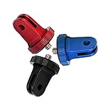 3 Piezas Adaptador de Montaje de Metal, Accesorios de Trípode de Montaje de Cámara, Adaptador de Trípode de Aluminio, Adaptador de Montaje de Cámara para Gopro, para Cámara de Acción GoPro