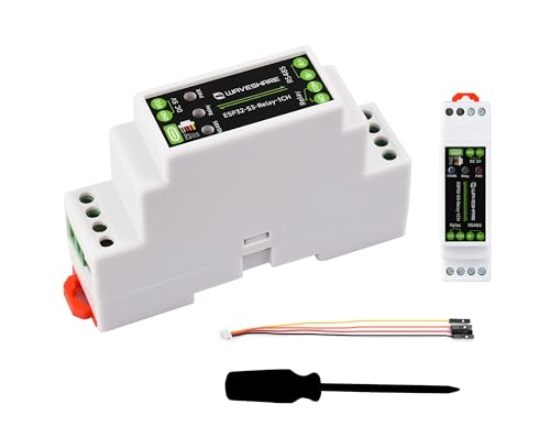 Relais WiFi industriel ESP32-S3 monocanal RS485 boîtier rail domotique