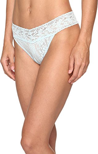 Signature Lace Original Rise Thong Celeste Blue / Rolled #TOP12