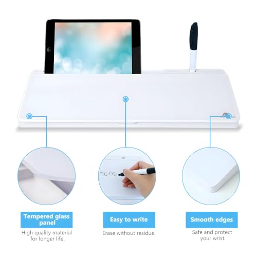 Image of Primechoice Tabletop Smart Desk Buddy Desktop Whitebord Easel for Home Office, Studdy and Home School Teacher Supplies Grey