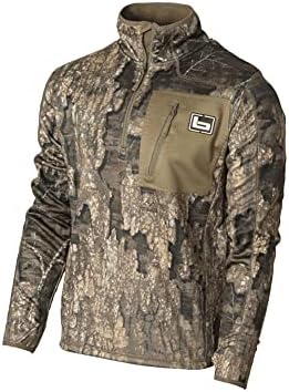 banded quarter zip mid layer pullover