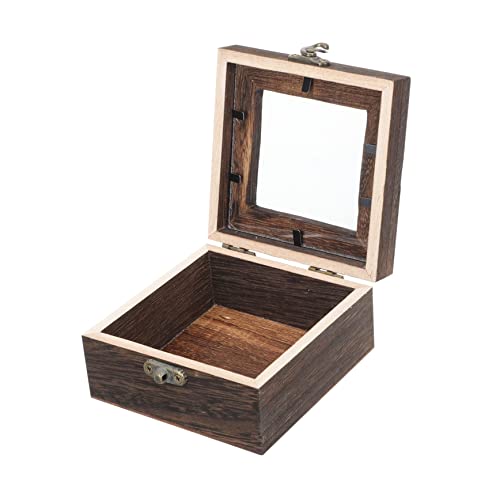 HOOTNEE Box Insect Specimen Box Jewelry Display Case Shadow Specimen Container Presentation Watch Lid Photo Frame Display Cases for Collectibles Terrarium Lixd Coffee Wood