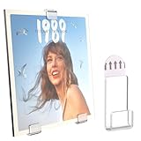 Clear Acrylic Vinyl Record Display, NO Drill Vinyl Record for Wall - 12 Record Holder W/ Removable Adhesive Display Shelves, Album Record Wall Display Home Decor, Vinyl Record Wall Mount Single LP