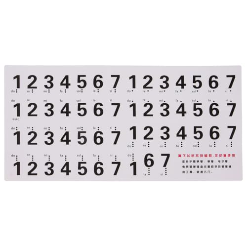 Autocollants de piano amovibles 88 touches pour mémoriser les notes sans laisser de trace
