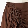 Women's Medieval Renaissance Gothic Skirt High Low Victorian Ruffled Skirt